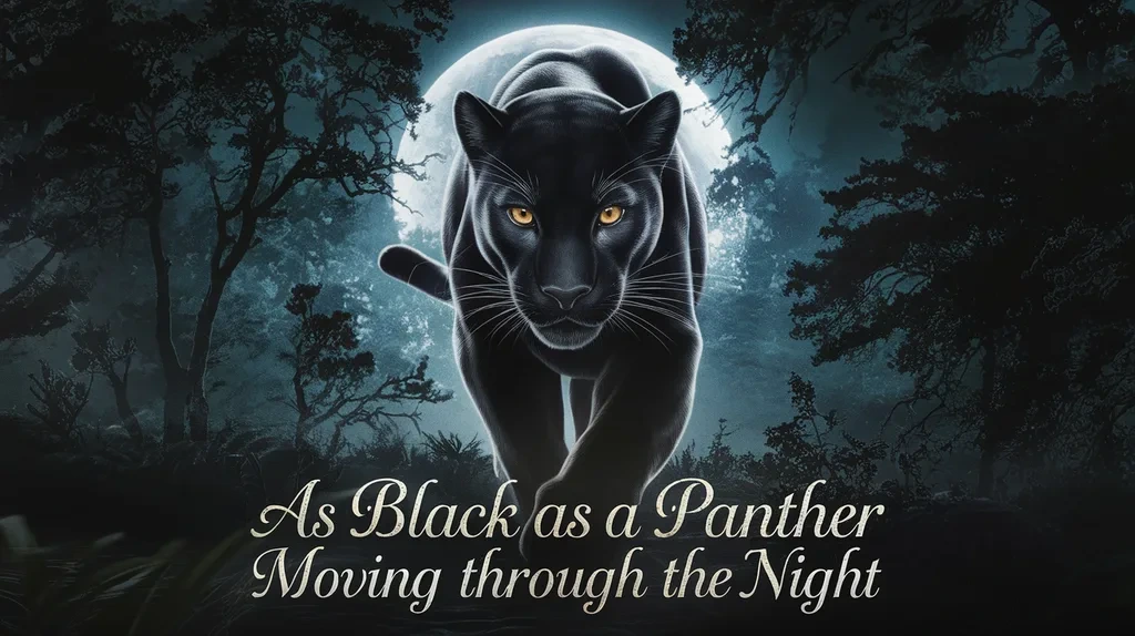 As Black as a Panther Moving Through the Night