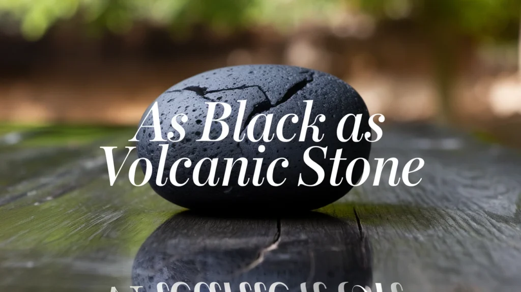 As Black as Volcanic Stone