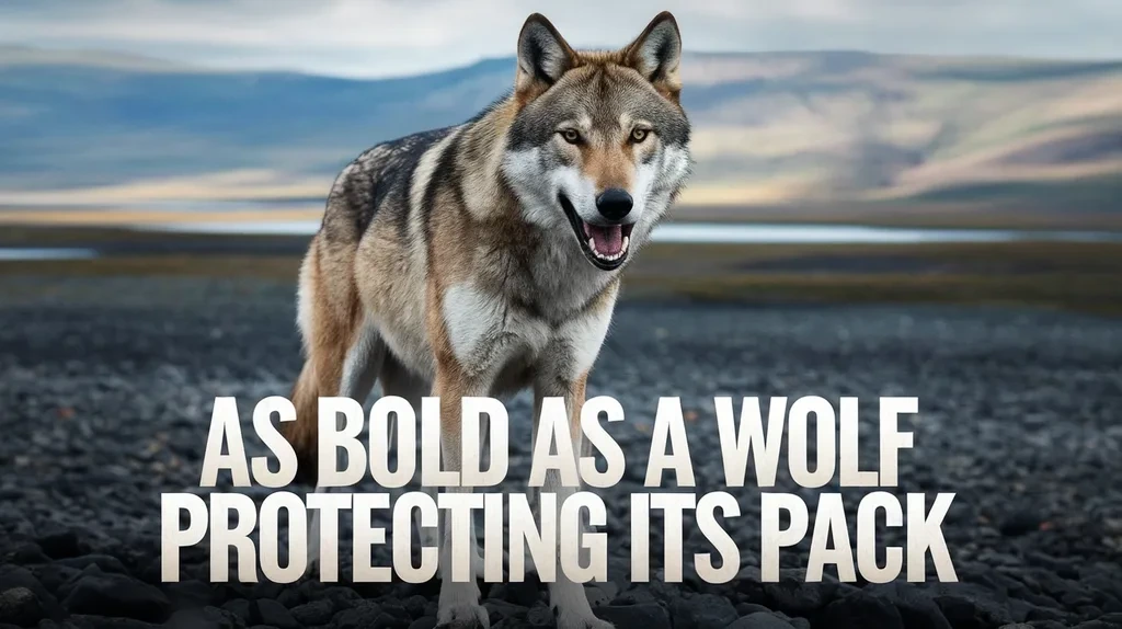 As Bold as a Wolf Protecting Its Pack