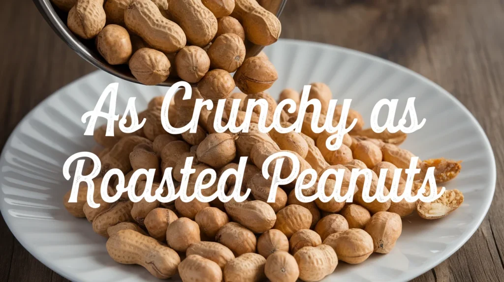 As crunchy as roasted peanuts