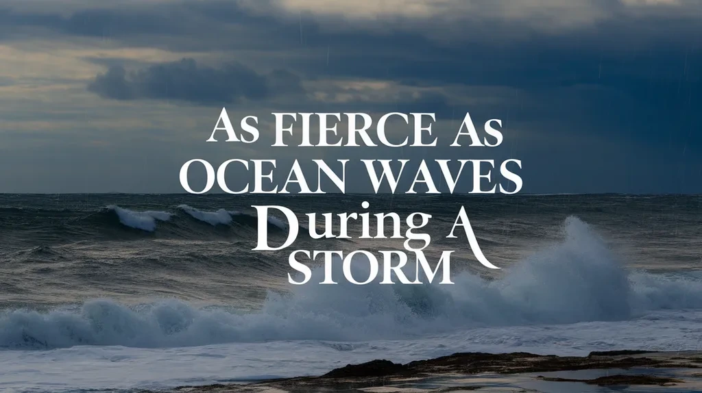 As Fierce as Ocean Waves During a Storm