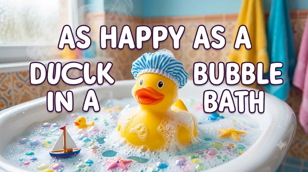 As Happy as a Duck in a Bubble Bath