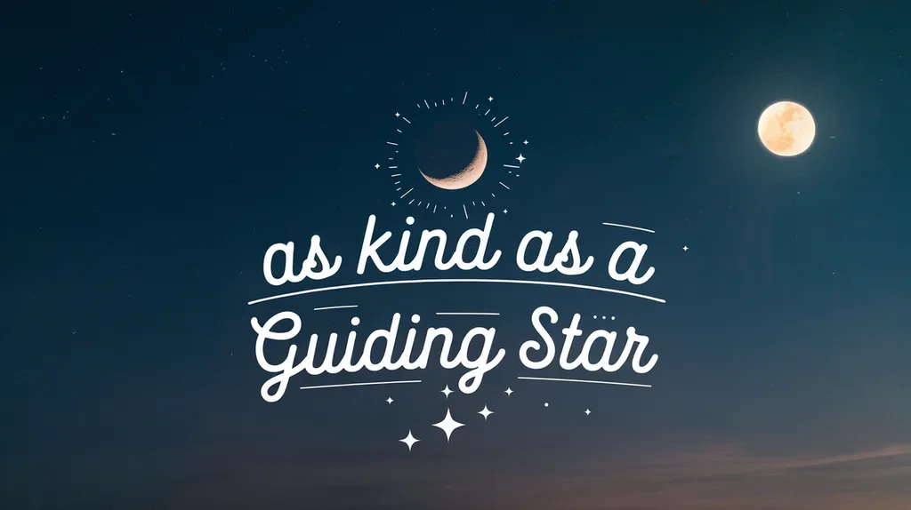 As Kind as a Guiding Star