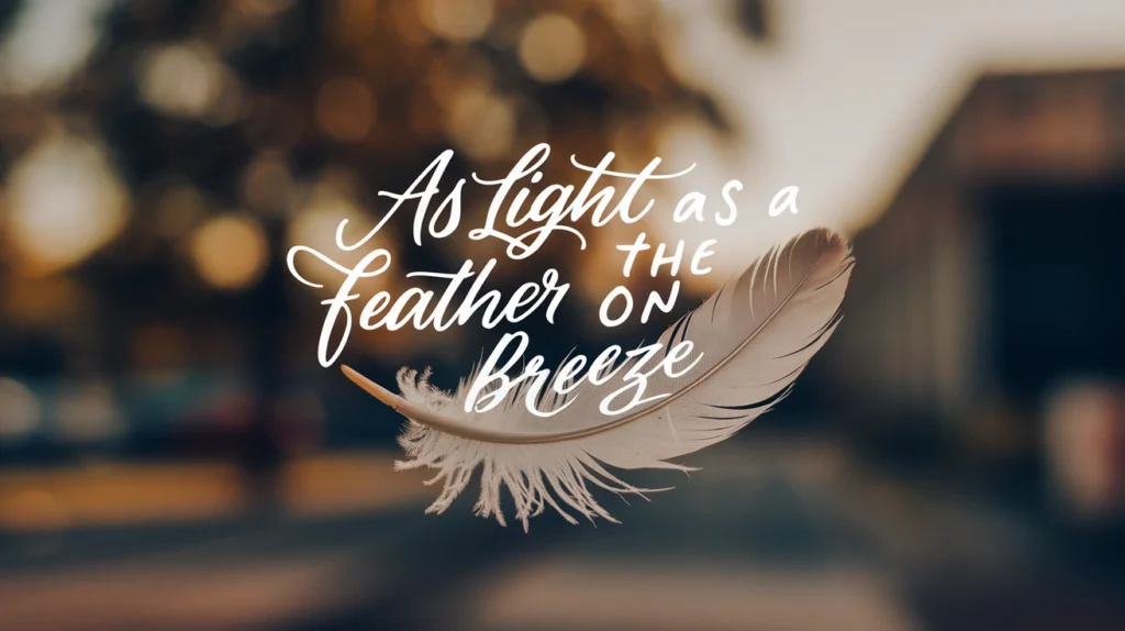 As Light as a Feather on the Breeze