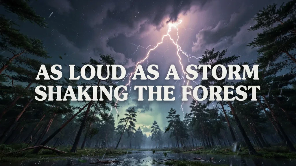 As Loud as a Storm Shaking the Forest