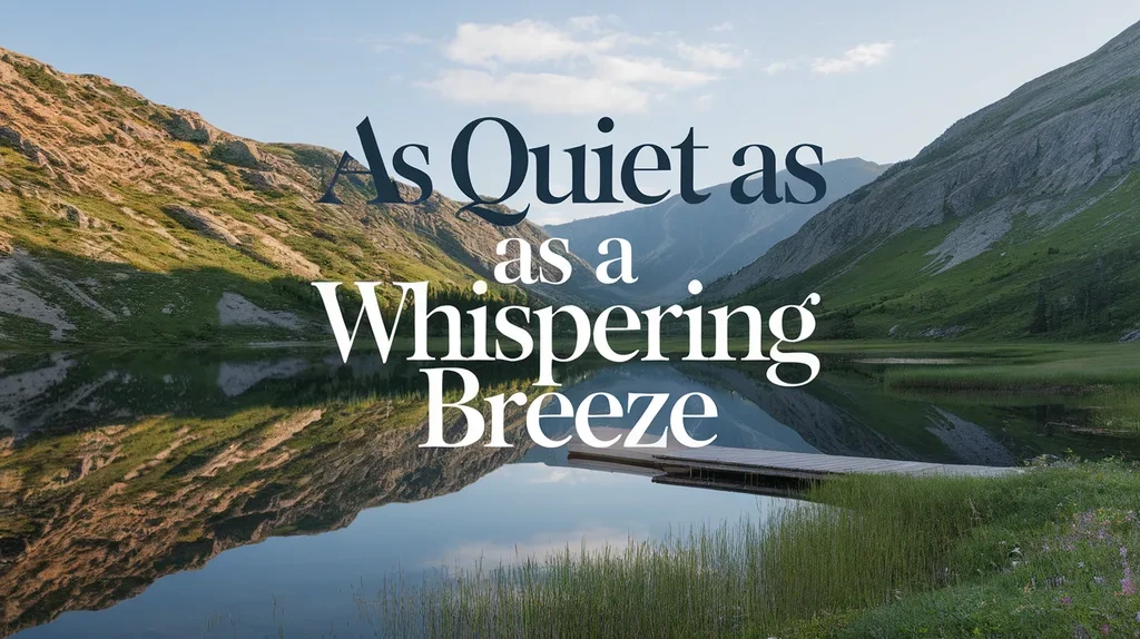 As Quiet as a Whispering Breeze