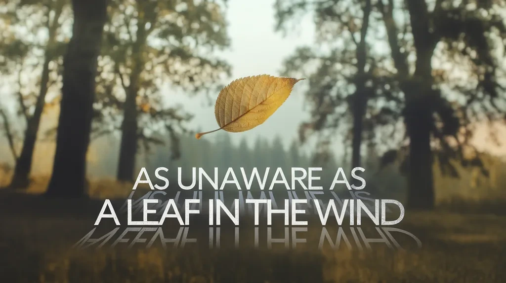 As Unaware as a Leaf in the Wind