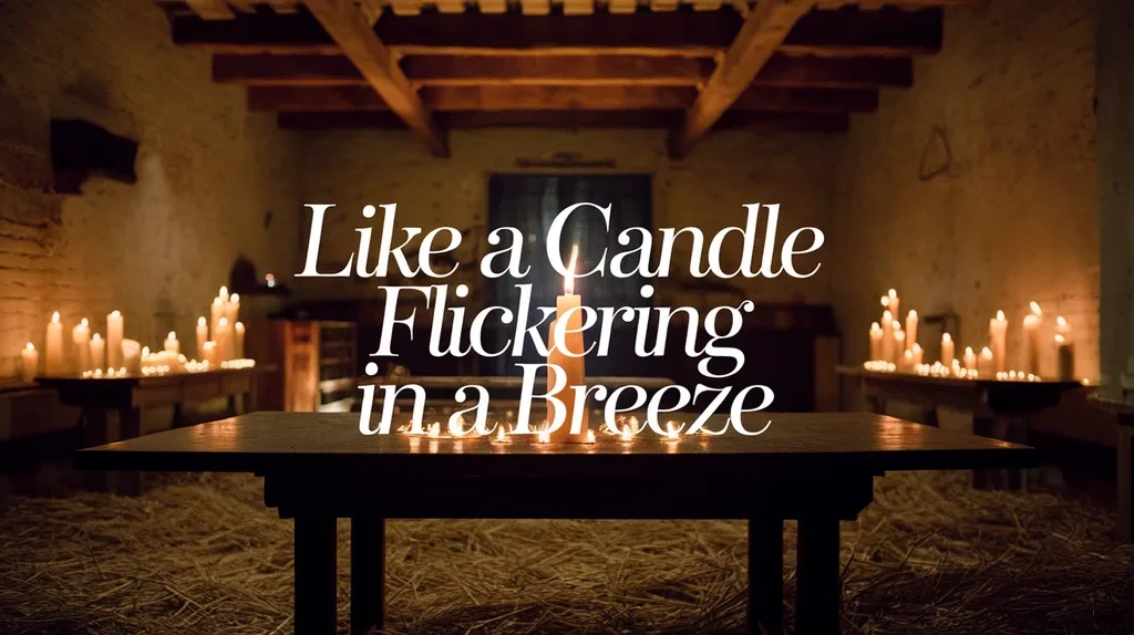 Like a Candle Flickering in a Breeze