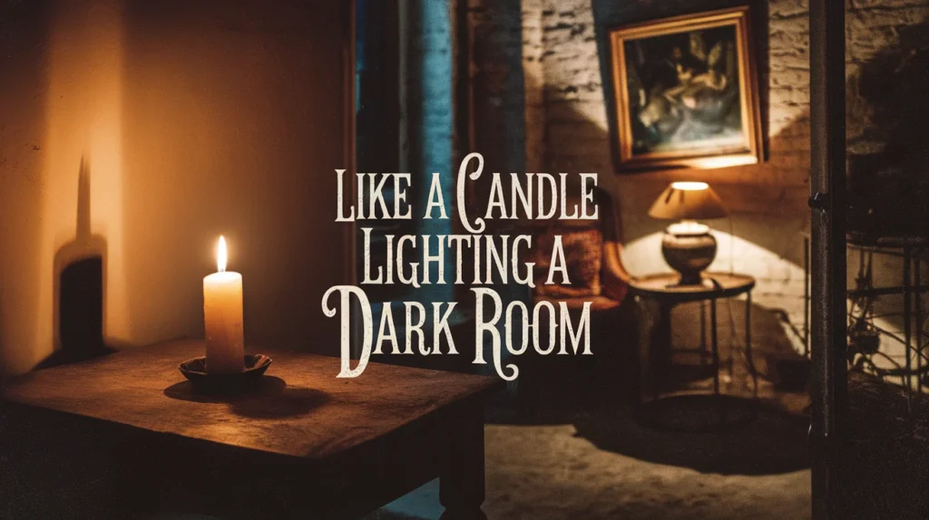 Like a Candle Lighting a Dark Room