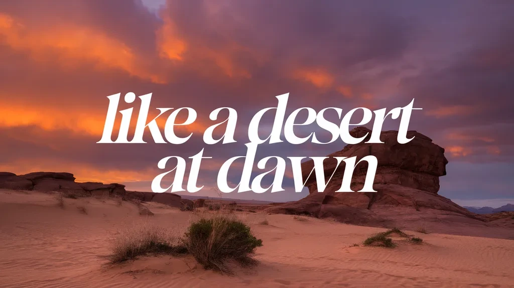 Like a Desert at Dawn