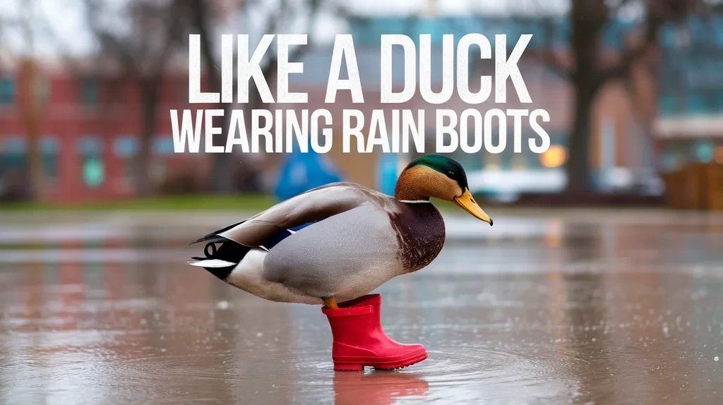 Like a Duck Wearing Rain Boots