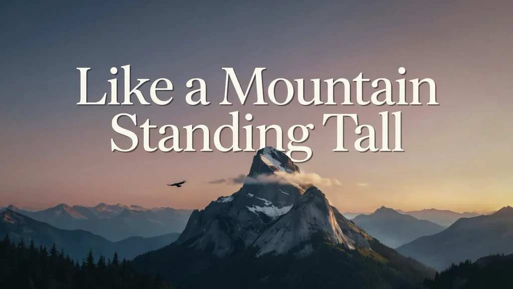 Like a Mountain Standing Tall