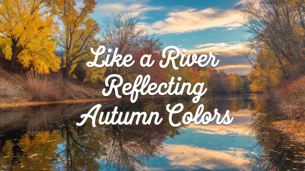 Like a River Reflecting Autumn Colors