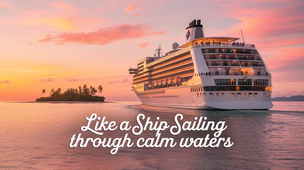 Like a Ship Sailing Through Calm Waters