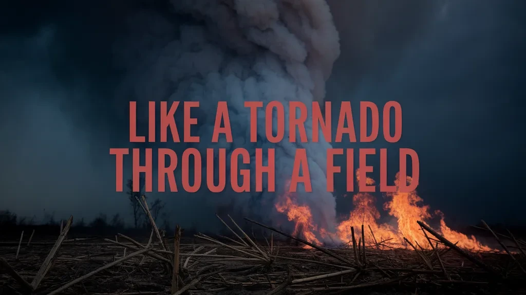 Like a Tornado Tearing Through a Field