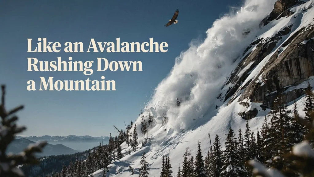 Like an Avalanche Rushing Down a Mountain