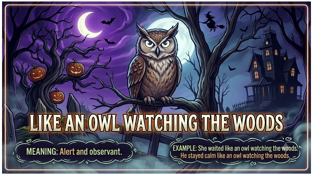 Like an Owl Watching the Woods