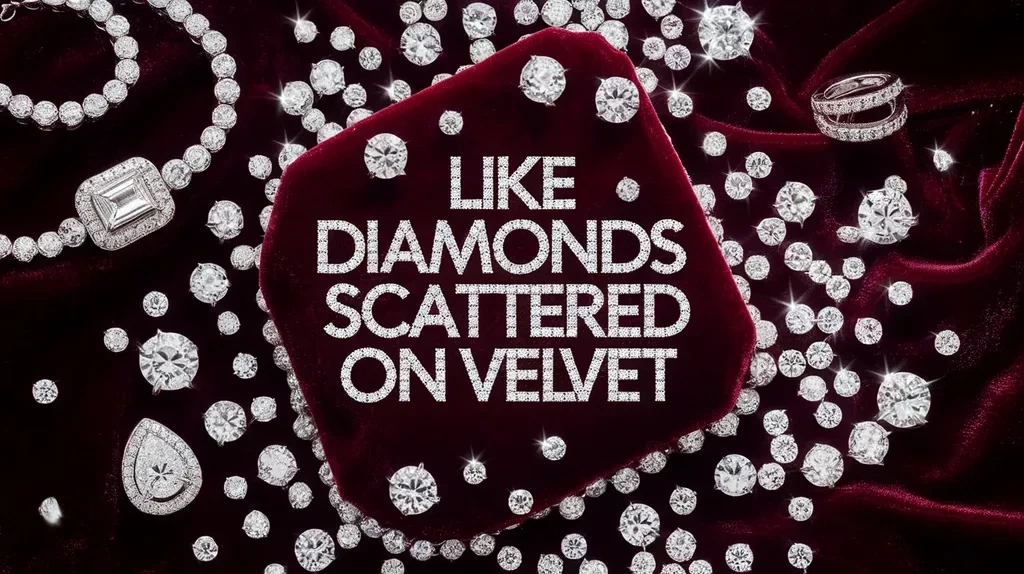 Like Diamonds Scattered on Velvet