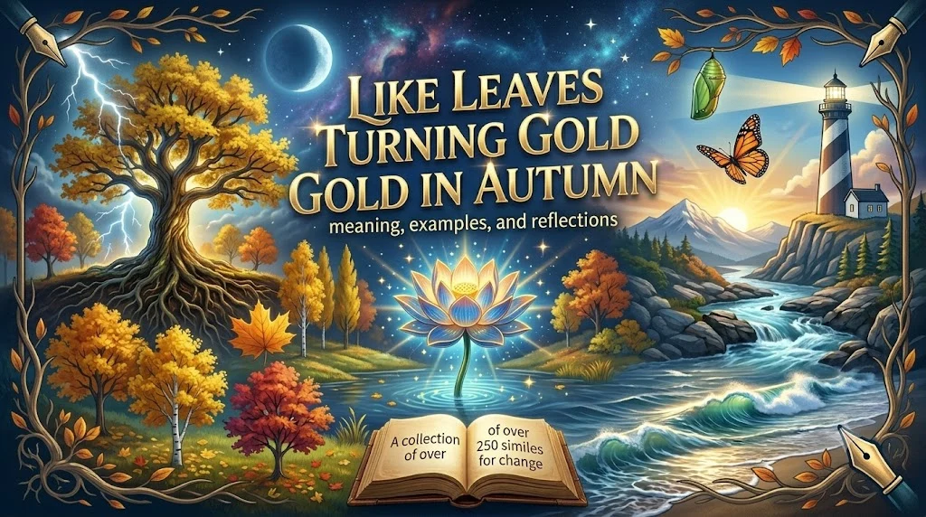 Like Leaves Turning Gold in Autumn