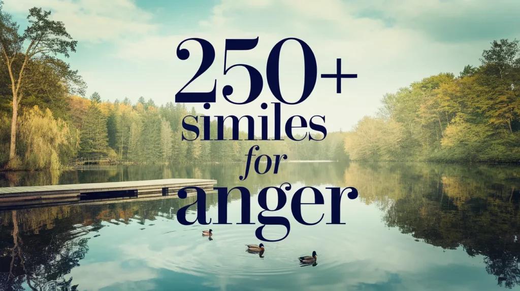 Similes for Anger