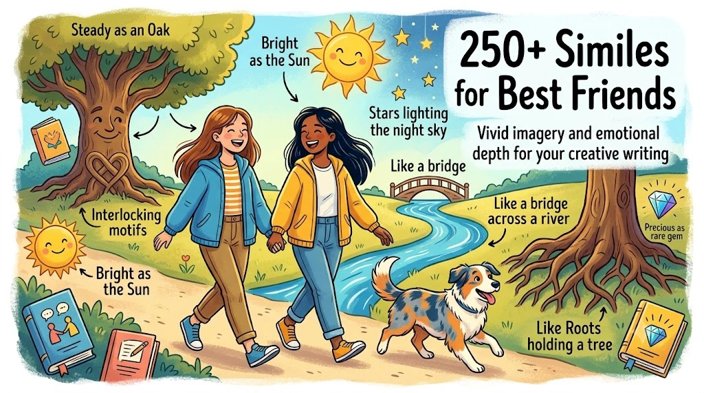 250+ Similes for Best Friends