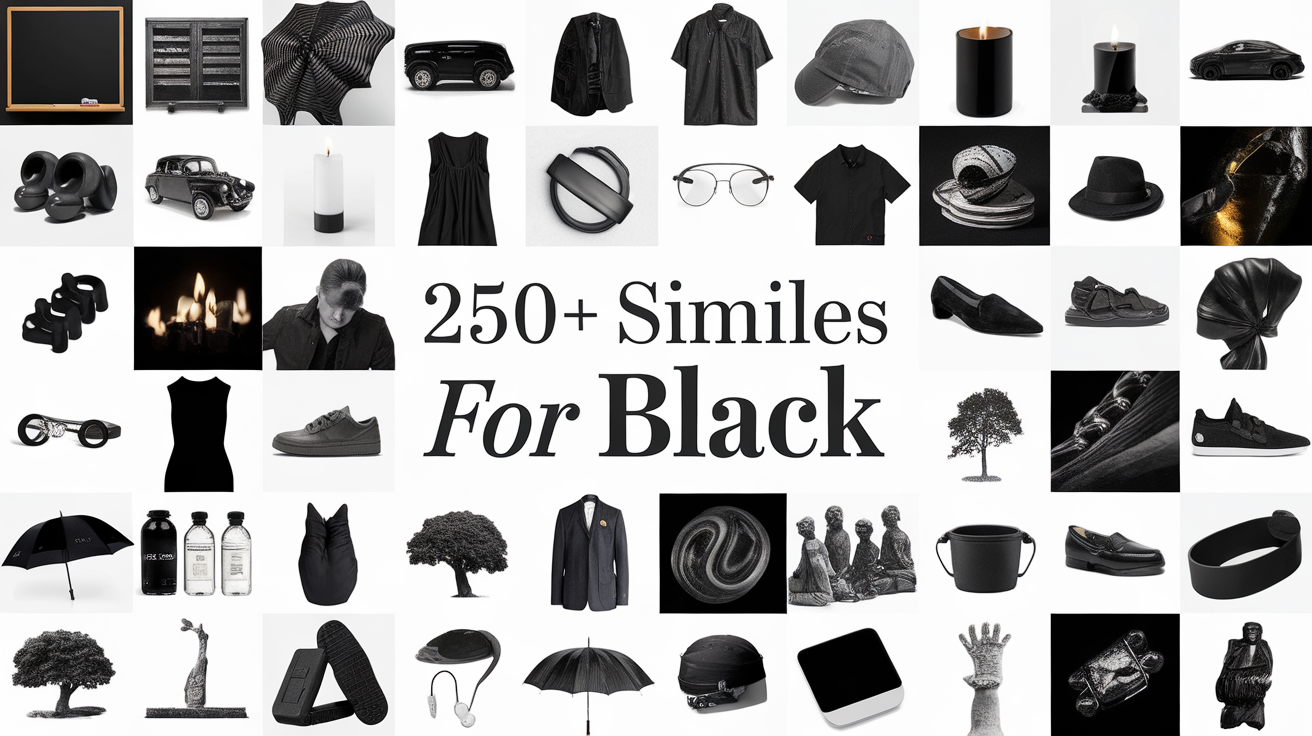 250+ Similes for Black
