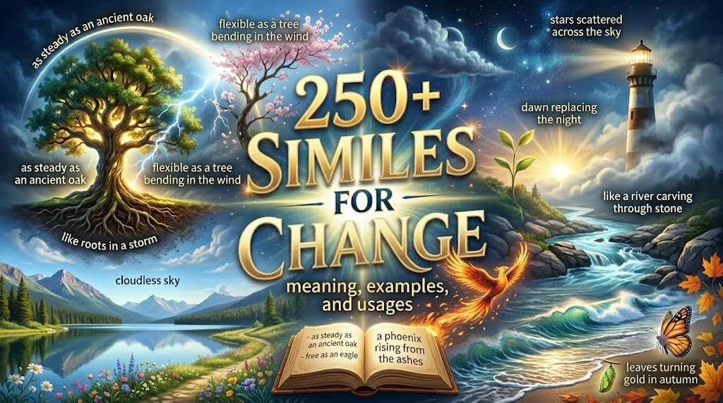 250+ Similes for Change