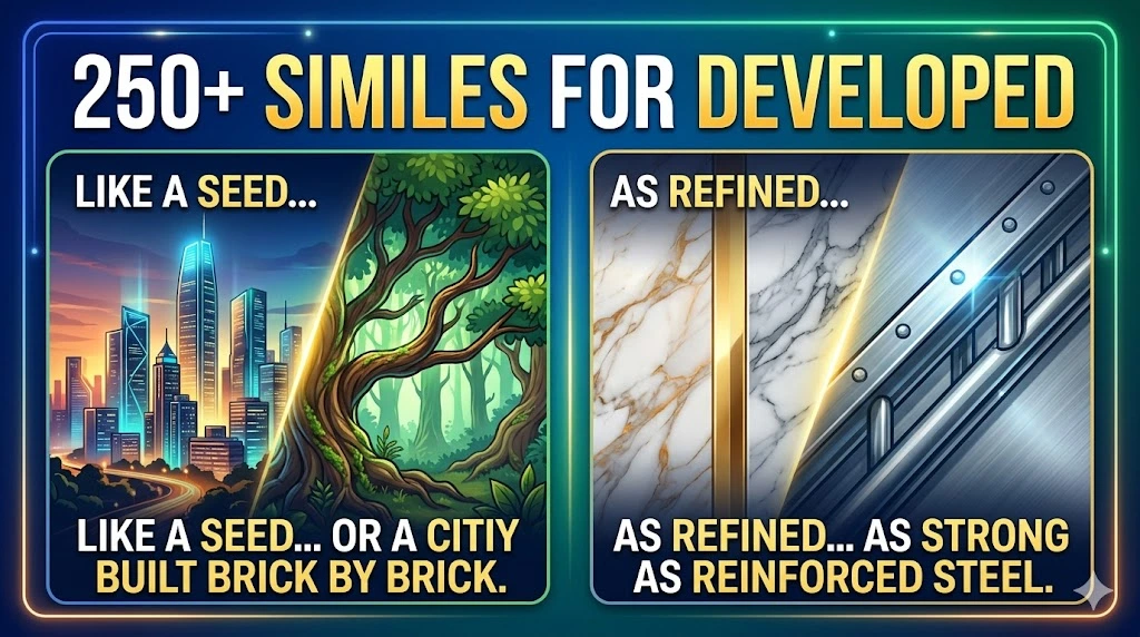 Similes for Developed