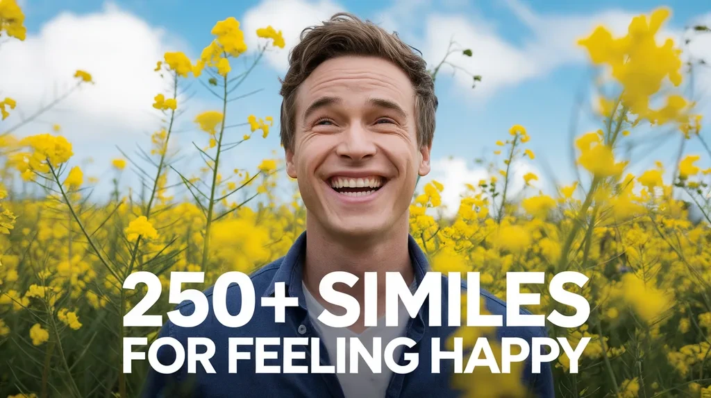 250+ Similes for Feeling Happy
