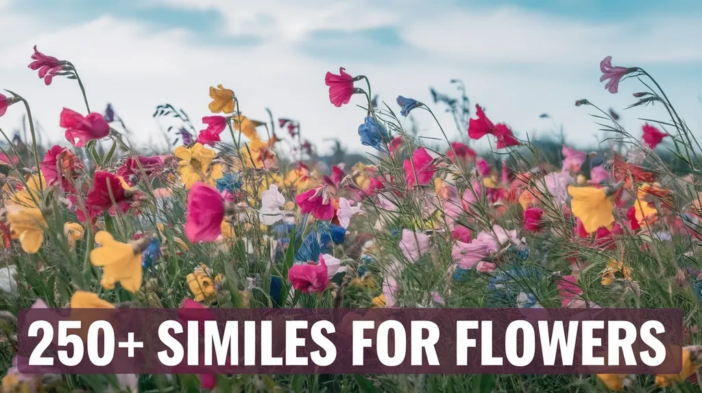 similes for flowers