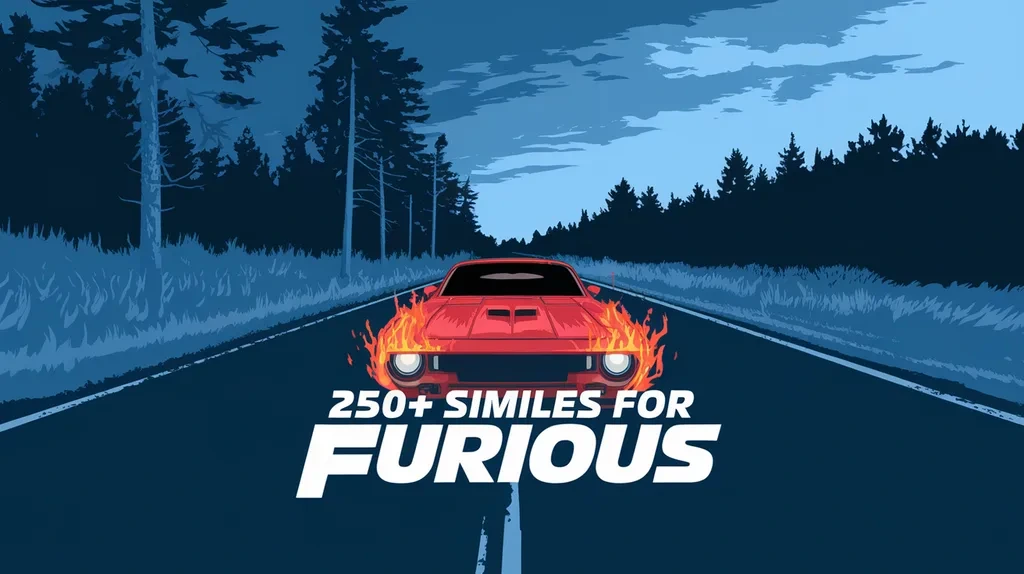 250+ Similes for Furious