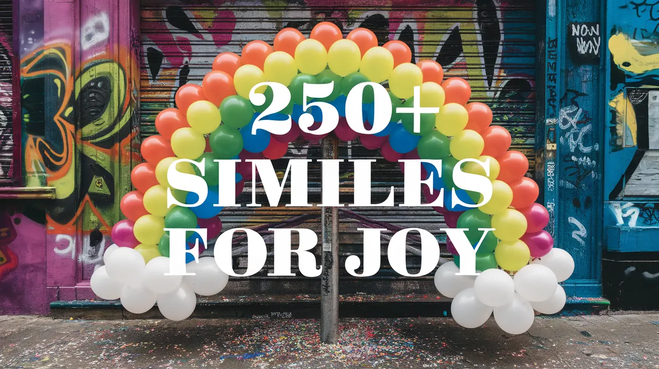 250+ Similes for Joy