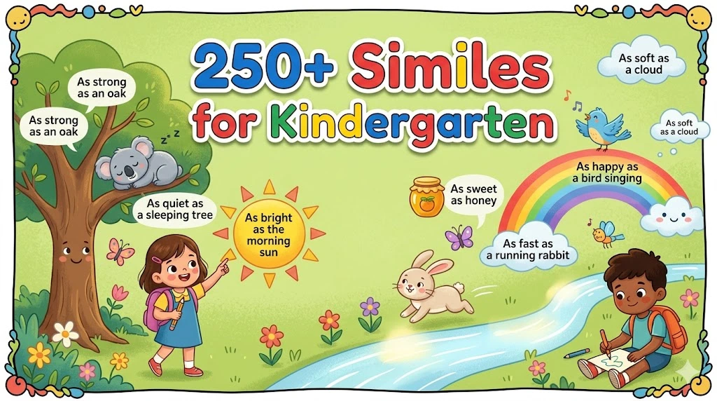 250+ Similes for Kindergarten