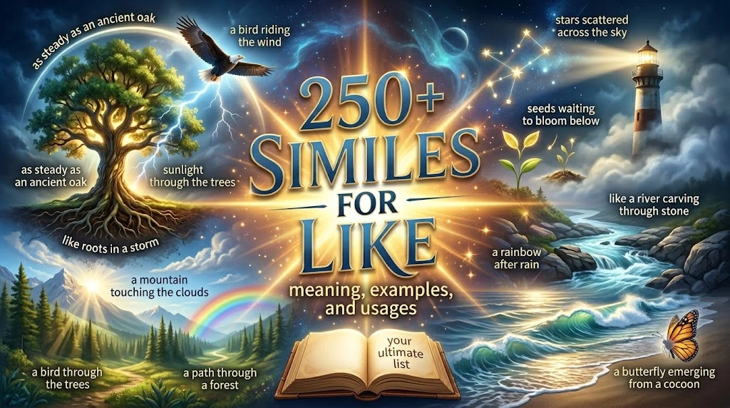 250+ Similes for Like