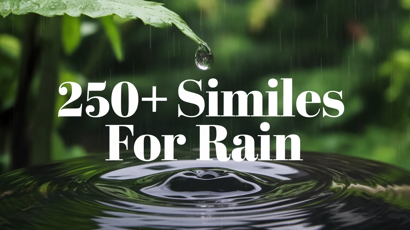 Similes for Rain