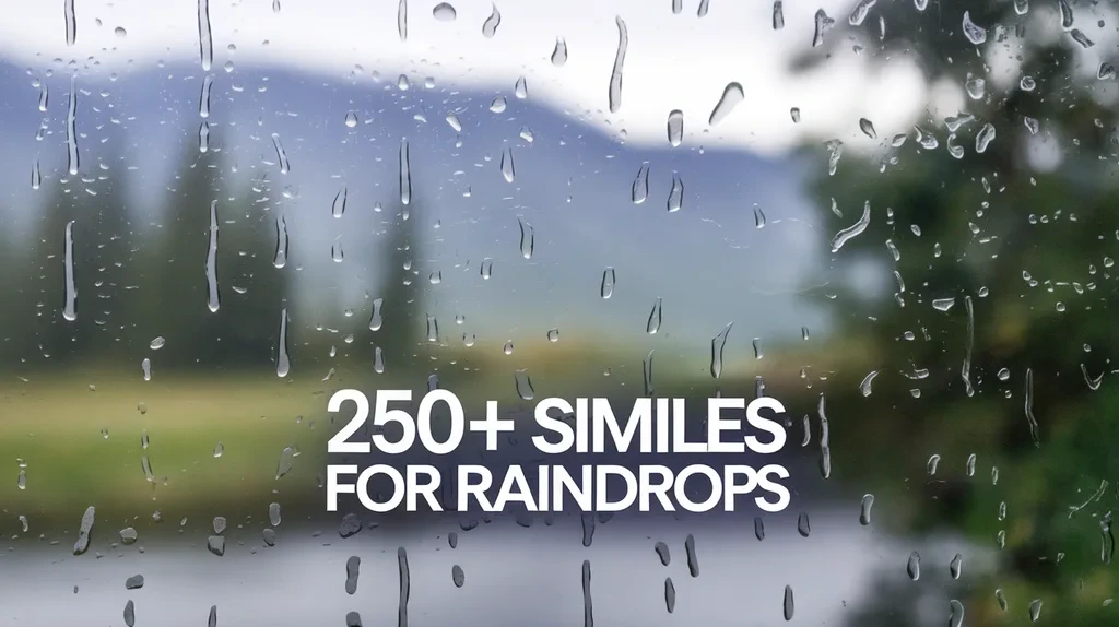 Similes for Raindrops