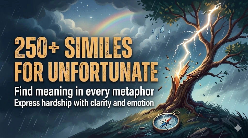 Similes for Unfortunate