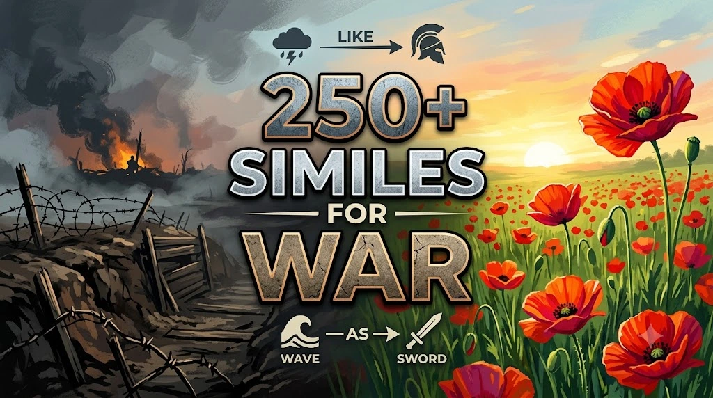 250+ Similes for War