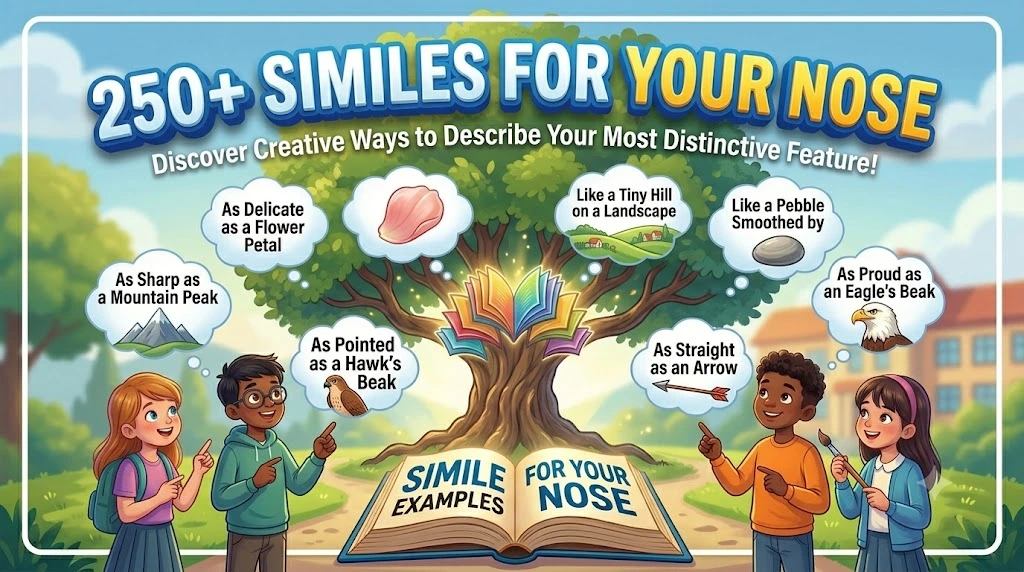 250+ Similes for Your Nose