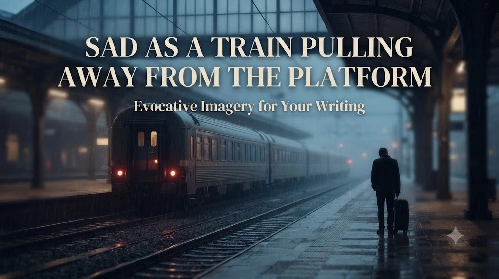 ad as a Train Pulling Away from the Platform