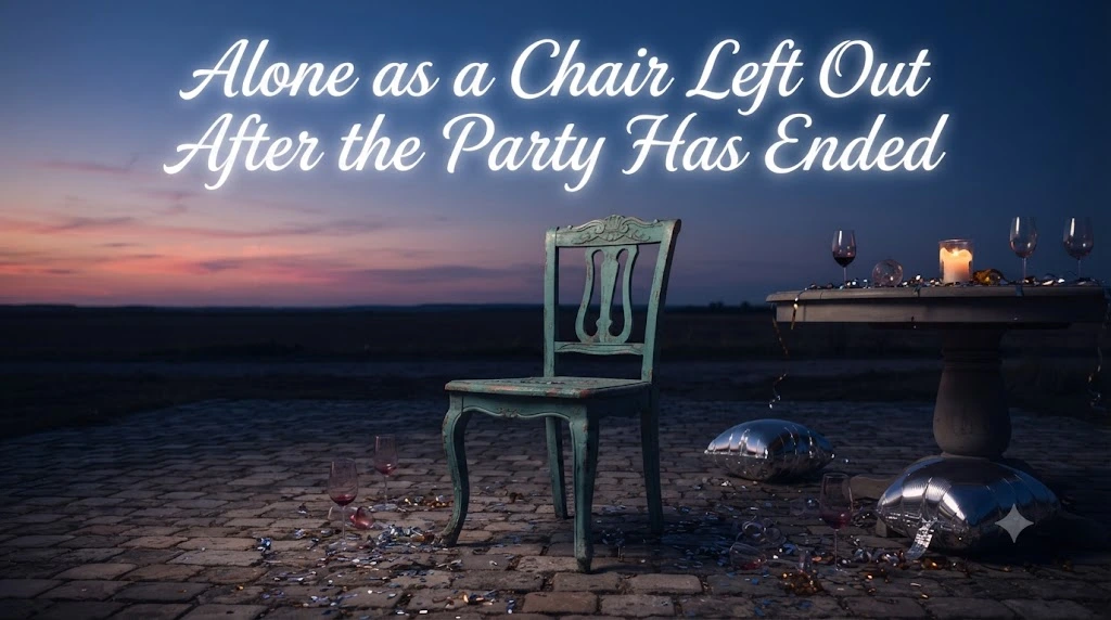 Alone as a Chair Left Out After the Party Has Ended