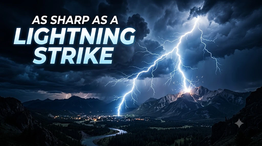 As Sharp as a Lightning Strike