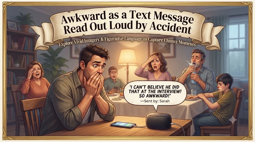 Awkward as a Text Message Read Out Loud by Accident