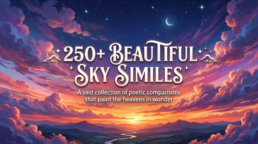 250+ Beautiful Sky Similes