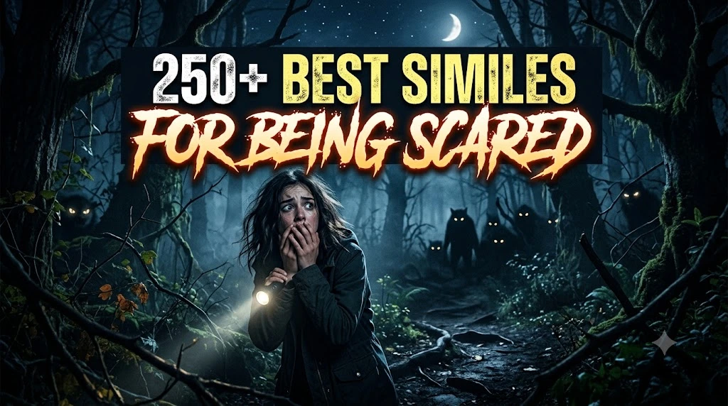 250+ Best Similes for Being Scared