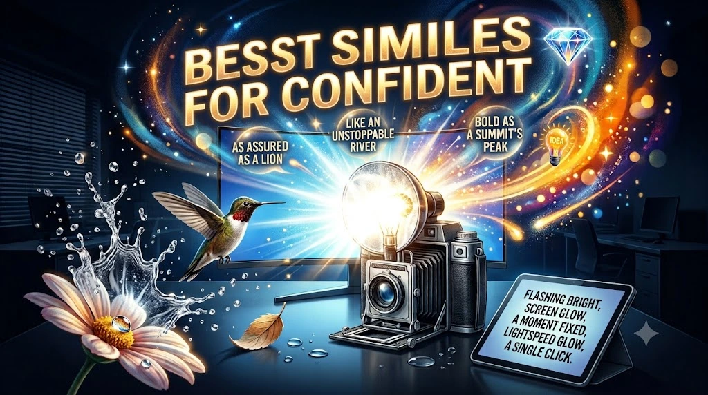 250+ Best Similes for Confident