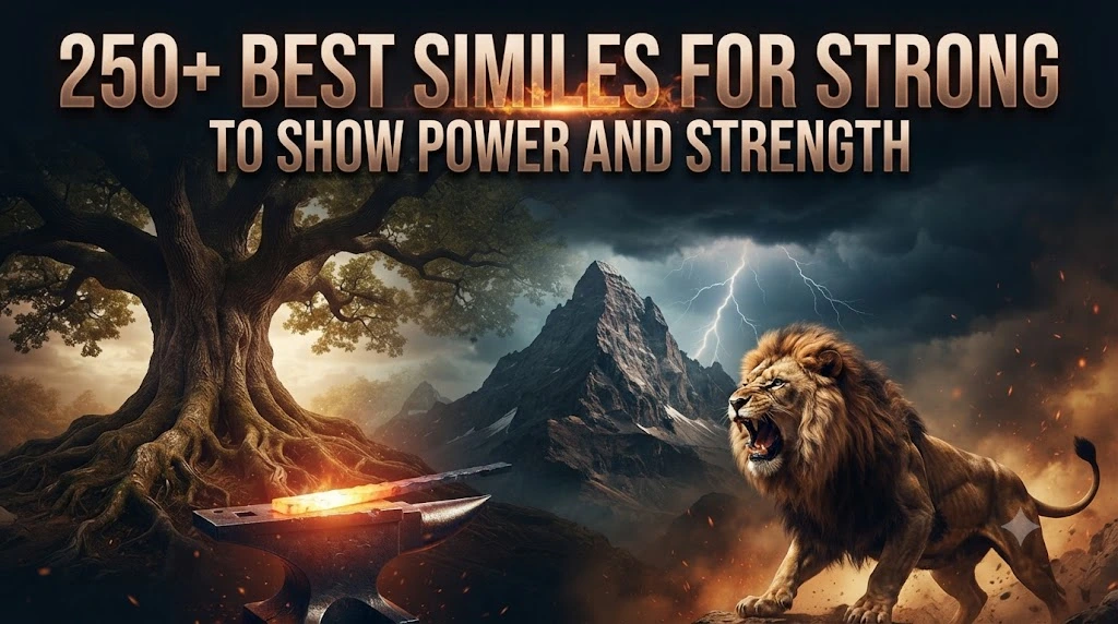 Best Similes for Strong to Show Power and Strength