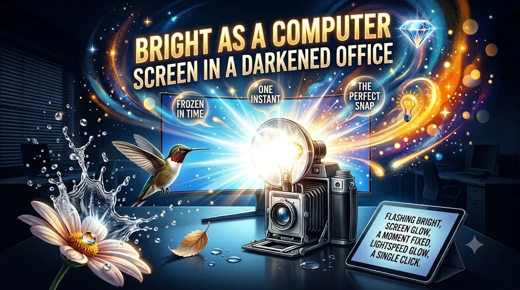 Bright as a Computer Screen in a Darkened Office