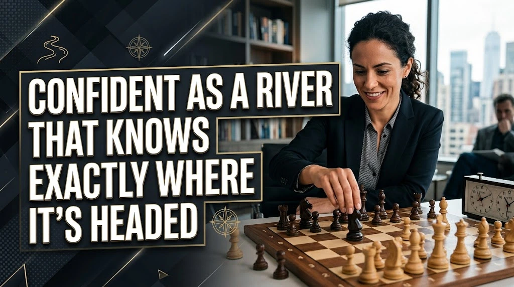 Confident as a River That Knows Exactly Where It's Headed
