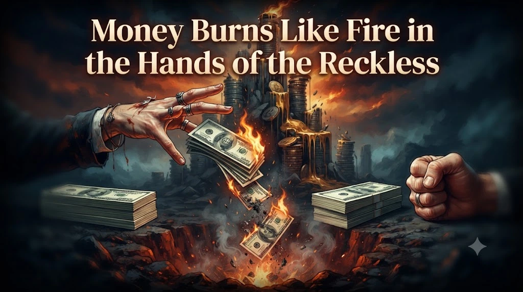 Money Burns Like Fire in the Hands of the Reckless